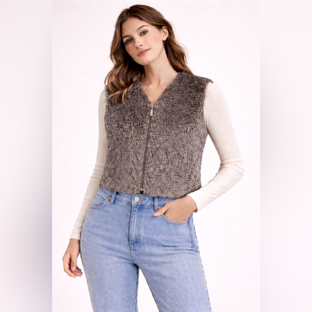 Women's Faux Fur Vest Made in Korea